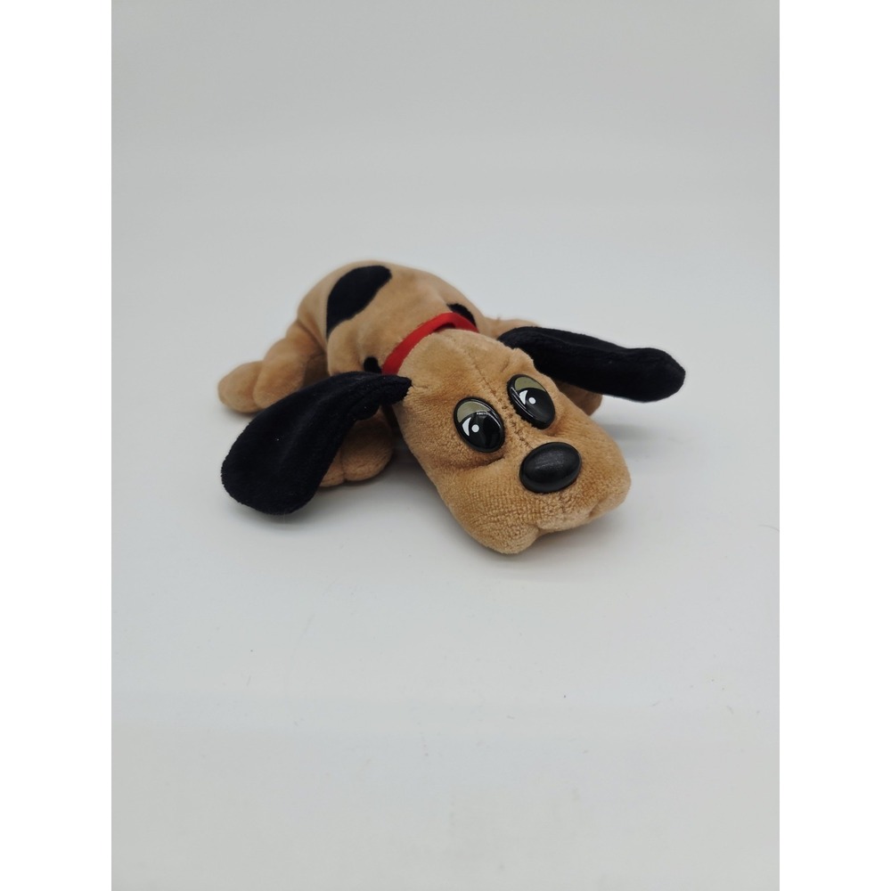 Vtg‎ 1986 Tonka Pound Puppies Plush Dog Stuffed Animal 8" Brown & Black Spots